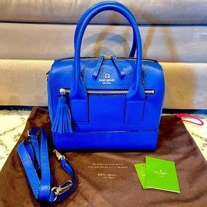 Kate Spade Cobalt Blue Leather Shoulder Bag